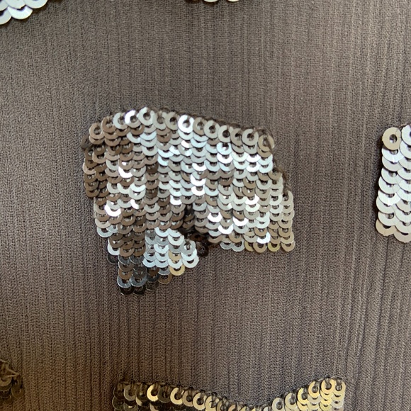 Club Monaco silk sequin and jersey tank top - Picture 2 of 4